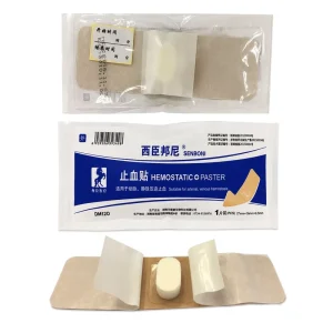 High Elasticity Soft ISO 13485 Certified Arterial Bleeding Control Patch Disposable Hemostatic Dressing for Puncture Wound Care