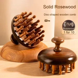 High End Comb Scalp Meridian Hair Follicle Unblocking Magic Tool Universal Health Care Wood