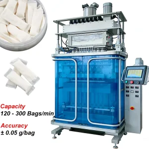 High Productivity Automatic 0.5g 1g 2g Snus Powder Bag Packing Machine Snus Pouch Packing Machine Packaging Machine