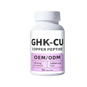 High Purity Natural Beauty Antioxidant GHK-Cu Peptide Capsules for Adults Private Label OEM