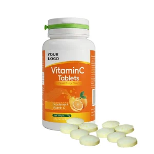 High Quality Customized Vitamin C Chewable Tablets Antioxidant Boost for Immune Support Adult Vegan Health Food Grade Private