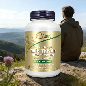 High Quality Liver Health Support Double Strength Antioxidant Support Detox Dietary Supplement Milk Thistle Capsules
