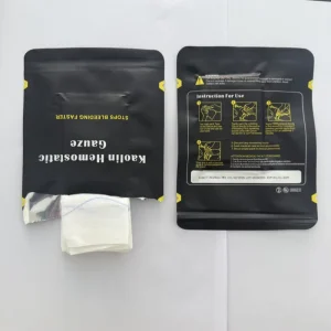 High Quality Medical Kaolin Hemostasis Gauze Wound Aseptic Treatment Portable Packed Outdoor Rescue Emergency Tourniquet