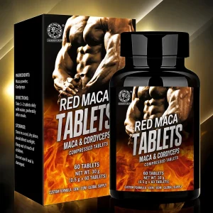 High Quality Red Maca Tablets Ginseng Cordyceps Concentrated Extract Small Molecule Absorption for Energy Supplement