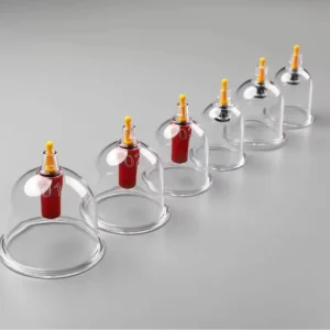 High Transparency Corrosion-resistant PS Material Chinese Hijama Vacuum Suction Cupping Therapy Message Cups