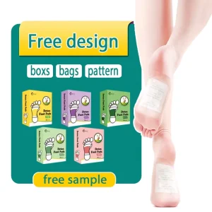 High quality Detoxifying Foot Patches Ginger and Mugwort Rose Foot Pads Relax the Body