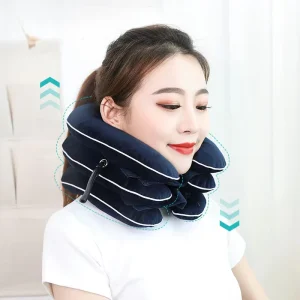 Home Medical Equipment Adjustable Cervical Inflatable Neck Traction Device Relieve Neck and Shoulder Problems Soft and Elastic