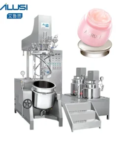 Homogenizer Mixer Emulsifier Lotion Mixing Reactor Tank Cosmetic Machine Vacuum Ointment Emulsifier Liquid Soap Mixing Equipment
