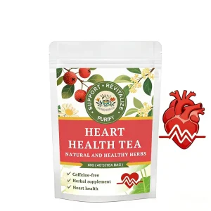 Hot Selling Herbal Heart Health Tea Nourish Your Heart Improve Energy Cardiovascular Support Tea Bags