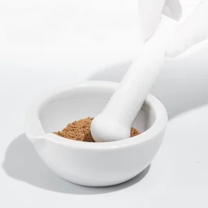 Household Porcelain Mortar and Pestle Laboratory Pounding Bowl Medicine Research Grinding Bowl Grinding Stick