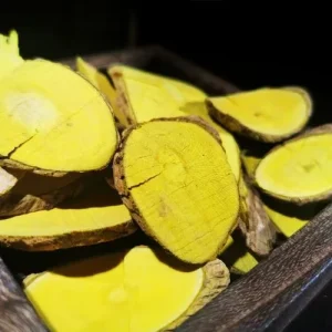Huang Teng Fibraureae Caulis Root Yellow Fibraurea recisa Pierre Dry Rootstock Traditional Herbal Sliced Root for Dietary Spices
