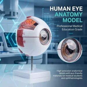 Human Eye Anatomy Model with Orbit and Internal Structure Eyeball Model for Medical Teaching
