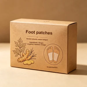 Hypoallergenic Herbal Detox Foot Pads by Ermi Non Woven Material Foot Cleansing Patches for Stress Fatigue Relief Restful Sleep