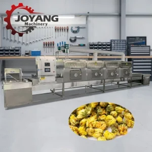 Industrial Customizable Fully Automatic Tunnel Continuous Microwave Sterilization Machine for Chamomile