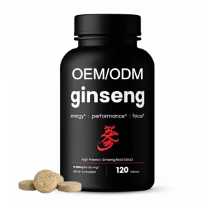 Ingredients Maximum Strength Active Ginsenosides Vegan Chinese Panax Ginseng Root Extract Tablets Private Label Natural Energy