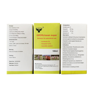 Ivermectin 2% + Closantel 12.5% Injectable Solution Veterinary Medicine
