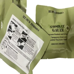 Kaolin Chitosan EO Sterile Medical Gauze Dressing 10x10cm Hemostatic Hemorrhage Control Wound Management