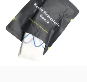 Kaolin First Aid Sterile Hemostatic Gauze CE Certified Class I Surgical Protection Fast Safe & Effective 7.5cm X 250cm White