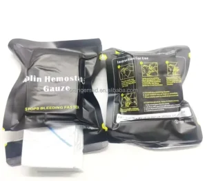Kaolin Hemostatic Gauze for Rapid Wound Bleeding Control and Emergency Trauma Care