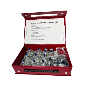 Korea Style 12pcs Chinese Traditional Medicine Vacuum Cupping Therapy Equipment PC Material Body Pain Relief CE Certified