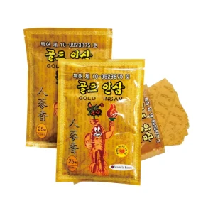 Korean Gold Ginseng Pain Relief Patch Herbal Warming for Joint Muscle Back Knee 8H OEM