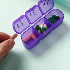 Large Capacity Plastic Medicine Box 21 Compartments 7 Colors Week Morning Evening Portable Storage Sub-Packaging