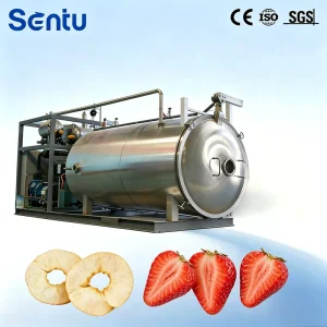 Large Capacity Vacuum Lyophilizer Automatic Food Freeze Dryer for Seafood Herbal and Fruit Chips Production