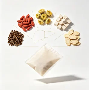 Late Night Liver Support Soup Mix,Cassia Seed,Goji,Chrysanthemum,Poria,Ginseng,Natural Herbal Blend