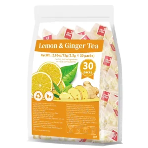 Lemon Ginger Tea Immune Boosting Regulates Liver Gallbladder Spleen Stomach Independent Packaging Pure Plant Extraction OEM Hot