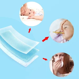 Lijitang Support Customize Innovative Product Physical Cooling Natural Herbs Cooling Gel Patch Baby Fever Cooling Patch