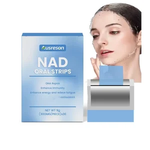 Liposomal NAD+ Peptide Oral Film Con Resveratrol Beauty Skin Care Supplement Plus Nad Dissolving Oral Strips