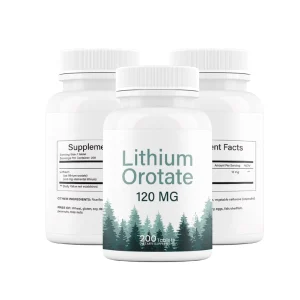 Lithium Orotate 120 mg 200 Tablets Supplement High Bioavailability Mood, Brain & Memory Support