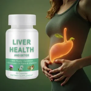 Liver Detox Capsule Herbal Supplement Milk Thistle Capsule Cleanse Body Detoxifier Liver Detox Supplement