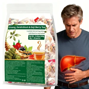 Liver Detox Ginseng Herbal Tea Blended Bagged Health Tea for Liver Cleansing & Care