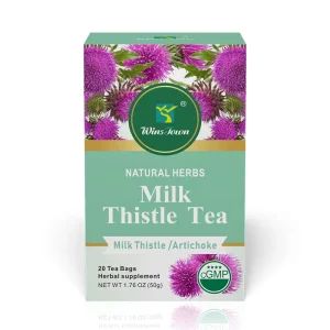Liver Detox Natural Herbal Tea Milk Thistle Tea Artichoke Kudzu Root Chinese Tea Bags 20 Pack 2.5g Sachets