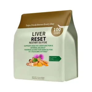 Liver Detox & Repair Herbal Tea For Liver Cleanse Energy Management Wellness-Adult Use 100 Count Tea Pack (Food Grade)