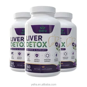 Liver Detox Tablets Cleanse Dietary Supplements Gut Support Milk Thistle Tablets