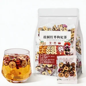 Longan Red Date Wolfberry Health Tea Bags Women’s Wellness Blended OEM ODM Private Label 10g Individual Sachets Bulk