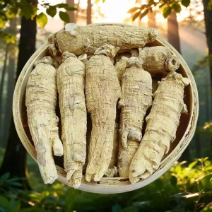 Loose Tea Xi Yang Shen Dried New Harvested Raw Ginseng Blended Health Tea in Bottle or Bag