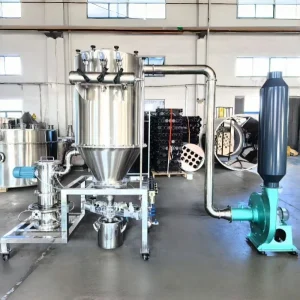 Low Temperature Fluidized Bed Air Jet Mill Aseptic and Easy to Clean Traditional Chinese Medicine Ultrafine Pulverizing System
