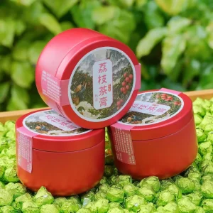 Lychee Ripe Pu’er Tea Paste, Instant Residue-Free, Brewable in Hot or Cold Water, Detox & Fat-Reducing Tea