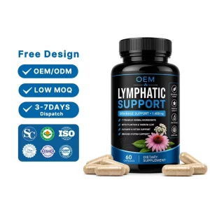 Lymphatic Drainage Capsules Advanced Botanical Formula Support Supplement Private Label OEM ODM Manufacturer