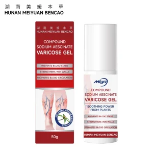 MEIYUANSHENGWU OEM ODM Varicose Vein Cream Seven Leaf Saponin Complex Compound Sodium Aescinate 50g Foot Care Men Promote Blood