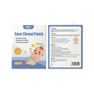 MQ Brand Chinese Herbal Natural Organic for Baby and Kids Relief Swelling and Pain Coughing Sore Throat Patch