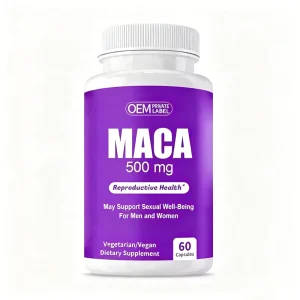 Maca Capsules Stamina and Endurance Gelatinized Maca Root Tablet for Easier Digestion