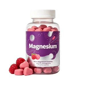 Magnesium Gummies 5-in-1 Complex Glycinate, Citrate, Malate, Chloride & Taurate Calm, Mood & Energy Support with Ashwagandha