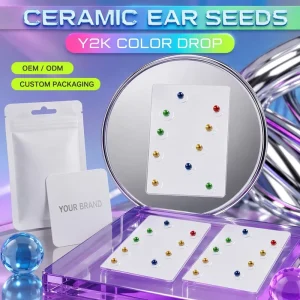 Magnetic Auricular Patch Ear Seeds Acupressure Tools for Wellness Relaxation and Self-Care