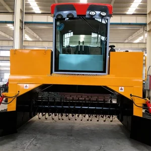 Manure Compost Turning Machine and Chicken Manure Organic Fertilizer Automatic Small Compost Turner