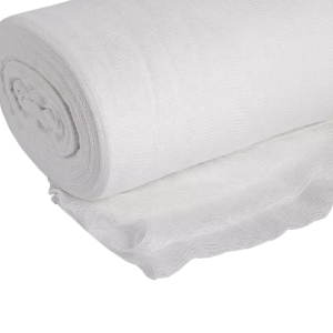 Medical 100% Natural Cotton Zigzag Absorbent Folded Gauze Roll
