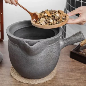 Medicinal Decoction Traditional Earthenwar Chinese Herbal Medicine Clay Pot for Home
